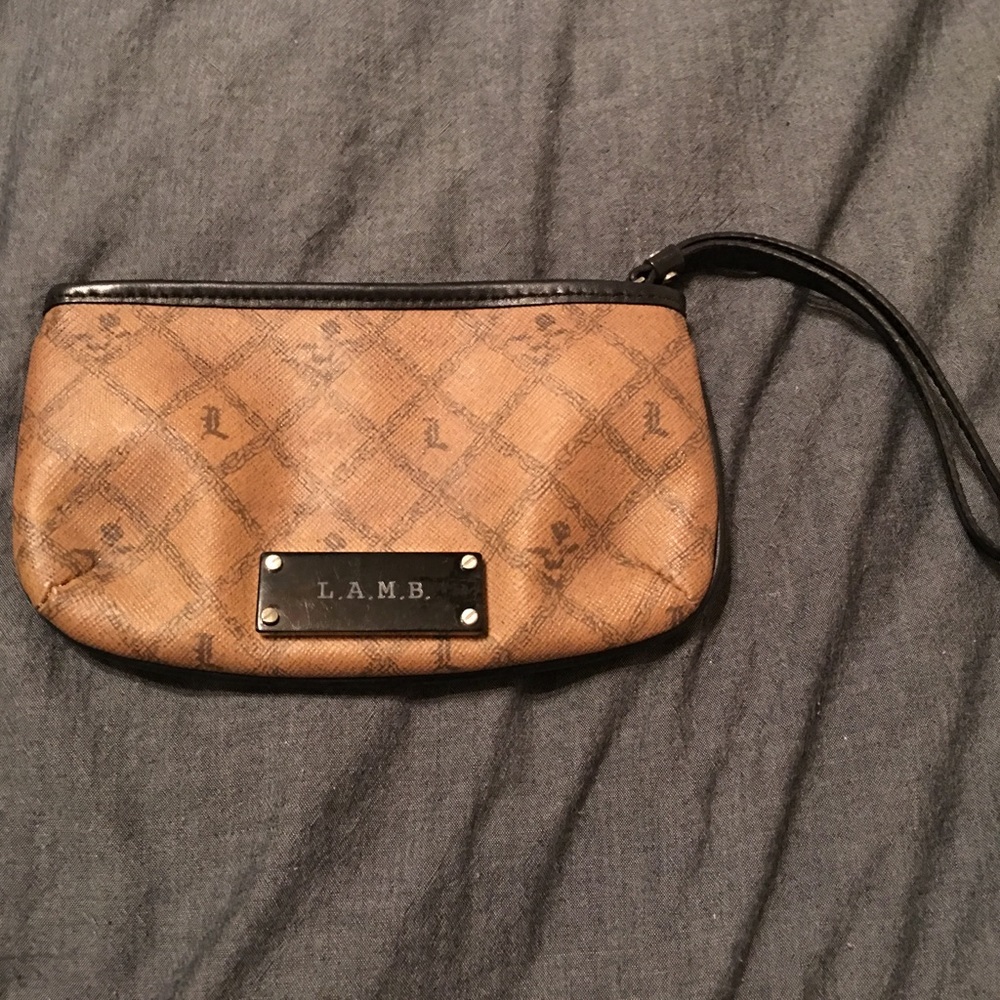 L.A.M.B. pouch with wristlet